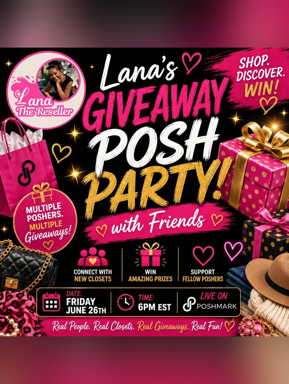🎁 Lana's Giveaway Posh Party with Friends!